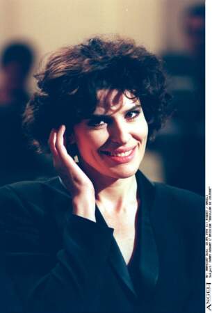 Fanny Ardant sur le plateau de l'émission "Bouillon de Culture" en 1994