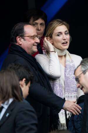 François Hollande et Julie Gayet assistent au tournoi des six nations de rugby