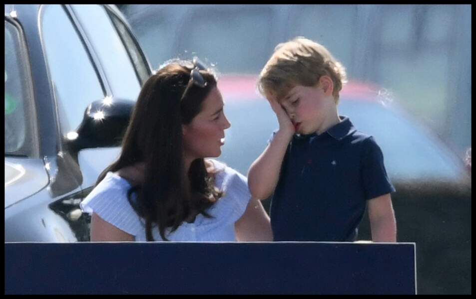 Kate Middleton, le prince George et la princesse Charlotte le 10 juin 2018