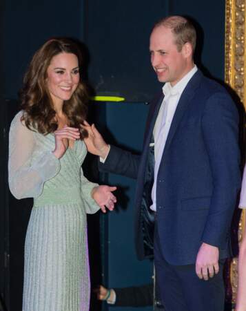 Kate et William lors d'une réception à l'Empire Music Hall à Belfast, le 27 février 2019