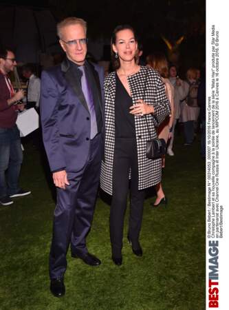 Christophe Lambert et sa nouvelle compagne à la soirée de lancement de la série "Mata Hari" au MIPCOM 2016 à Cannes