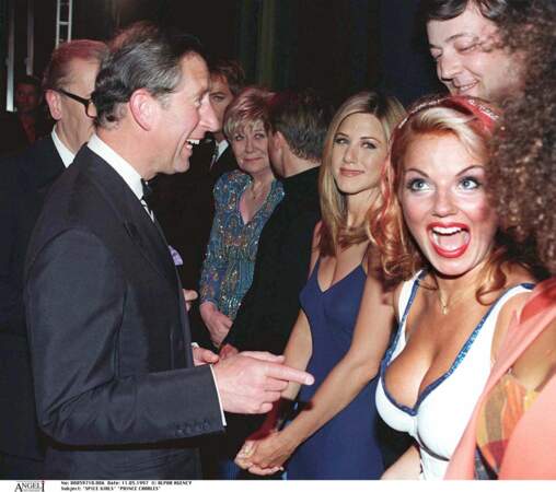 Geri Halliwell avait fait scandale ce même soir en pinçant les fesses du prince Charles