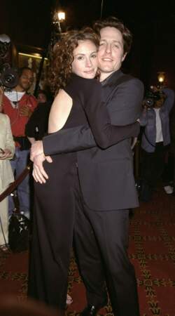 Avec Hugh Grant à la première de "Coup de Foudre à Notting Hill" à New York en 1999