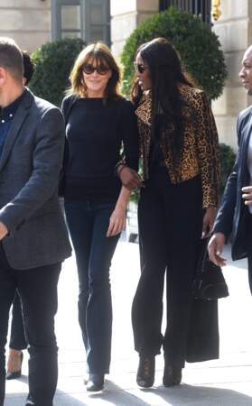Carla Bruni et Naomi Campbell s'étaient déjà réunies cette année pour la Fashion week de Milan 