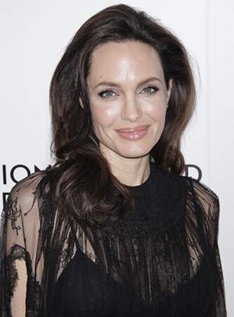 Angelina Jolie et ses longueurs brunes façon maxi volume