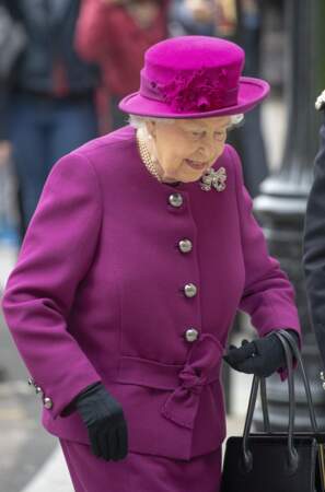 La reine Elizabeth II lors d'un engagement royal