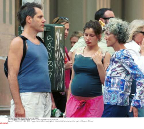Laetitia Casta avec Stéphane Sednaoui, dans les rues de New York en 2001