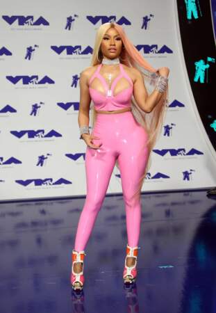Nicki Minaj en rose Barbie le 27 août 2017
