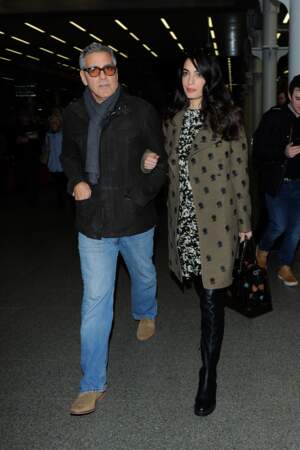 George et Amal Clooney à Londres, février 2017