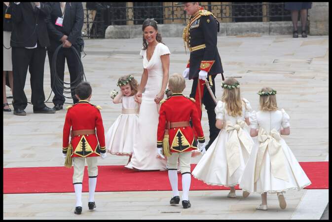 Ce jour-là, Pippa Middleton était la demoiselle d'honneur de Kate Middleton