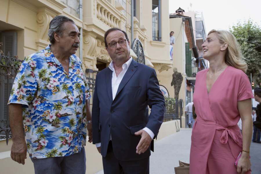 Francois Hollande et Julie Gayet pour le concert d'Alain Souchon à Vence le 19 juillet 2018