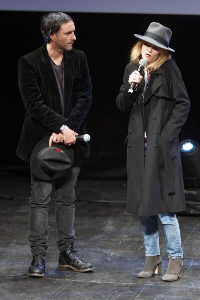 Vanessa Paradis et son compagnon Samuel Benchetrit au Festival de Namur le 4 octobre 2017