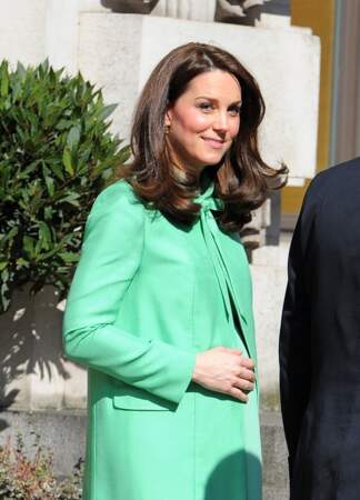 Kate Middleton à la sortie de la "Royal Society of Medicine" à Londres. Le 21 mars 2018