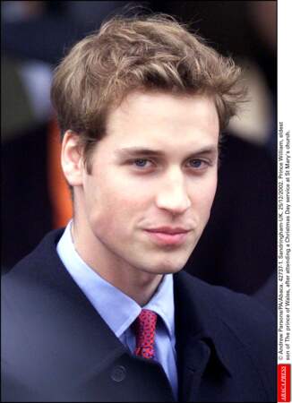 Le prince William a 20 ans avec une houpette en 2002