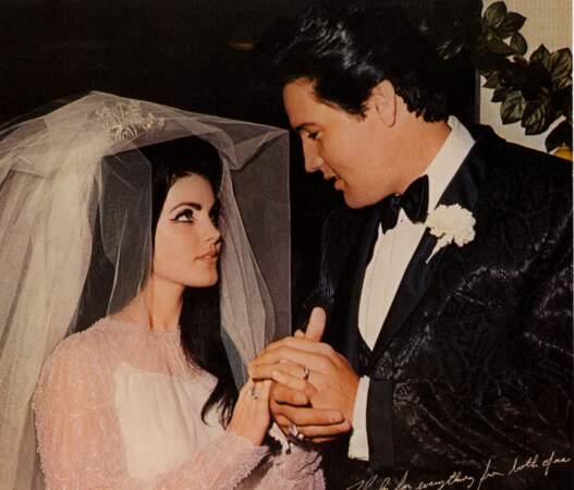 Lors de son mariage avec Elvis en 1967