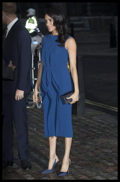 Meghan Markle et le prince Harry arrivent pour assister à un concert de charité à Londres le jeudi 6 septembre.