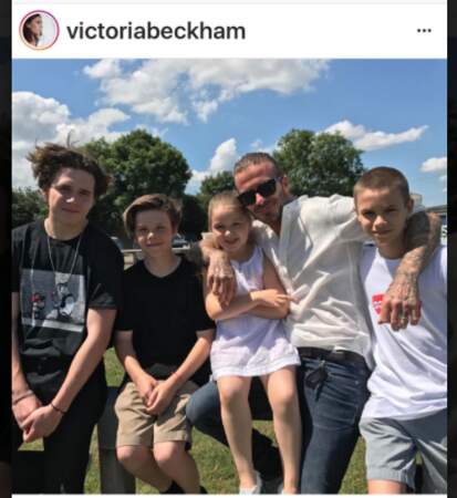 David Beckham et ses enfants
