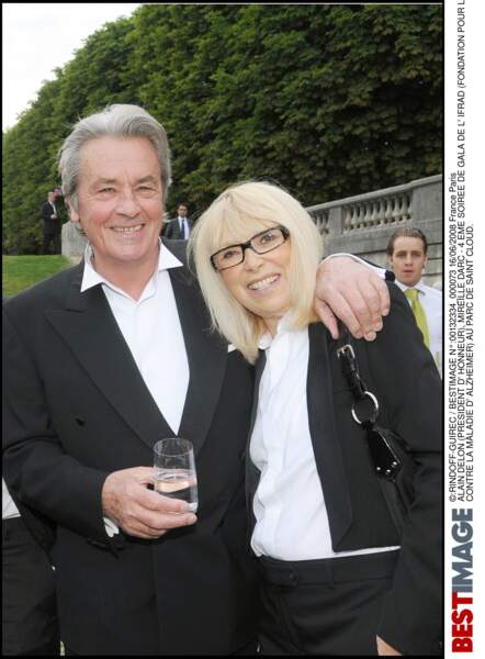 Mireille Darc et Alain Delon 