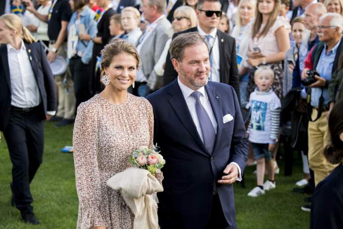 La princesse Madeleine et son mari Christopher O'Neill le 14 juillet 2017