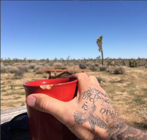 David Beckham, petit déjeuner dans le désert californien