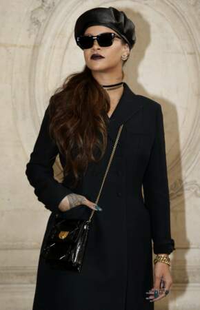 Rihanna au défilé Christian Dior Automne Hiver 2017, Paris Fashion Week, 