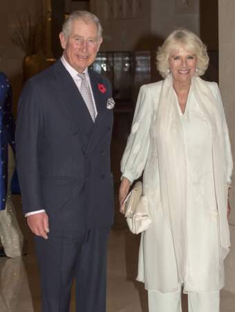 La prince Charles et sa femme Camilla en visite au sultanat d'Oman le 5 novembre 2016