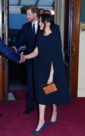 Meghan Markle en robe Stella McCartney, avec Harry pour l'anniversaire de la reine Elisabeth II le 21 avril 2018