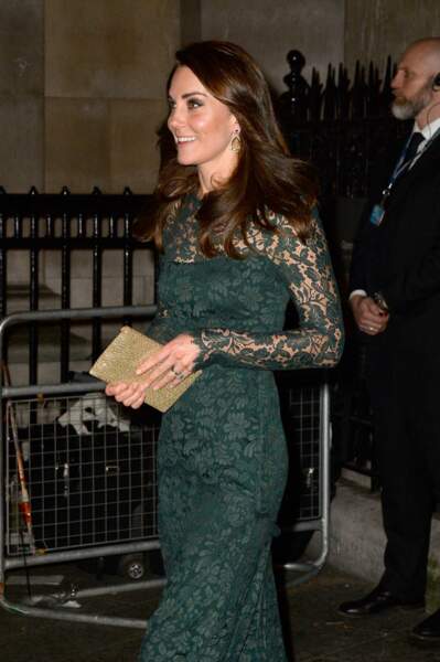 Kate Middleton à l’occasion d’un dîner de collecte de fonds à Londres