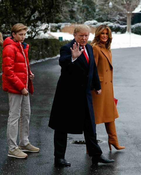 Le couple Trump et son fils ont décidé de passer le weekend dans leur complexe de Mar-a-Lago