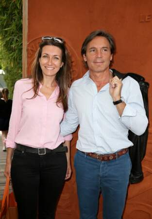 Anne-Claire Coudray et son compagnon Nicolas Vix à Roland Garros