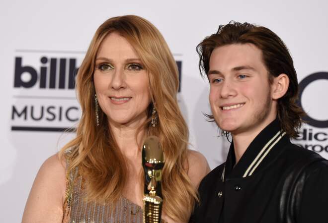 Céline Dion et René-Charles au Billboard Music Awards à Las Vegas, le 22 mai 2016.