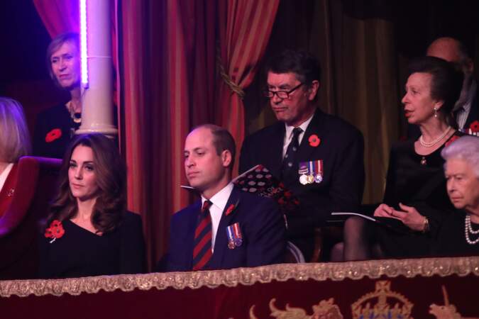 Kate Middleton et le prince William lors d'une soirée commémorant l'armistice de 1918.