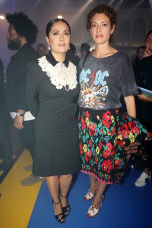 Salma Hayek Pinault and Ginevra Elkann chez Gucci