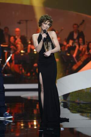 Vanessa Paradis en robe Alexandre Vauthier lors des 29e Victoires de la Musique à Paris, le 14 février 2014