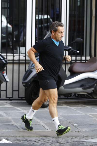 Pas une journée sans footing pour Nicolas Sarkozy 
