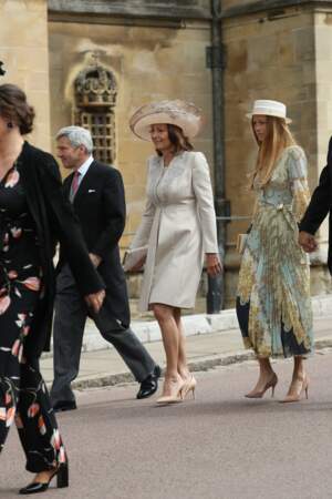 Carole Middleton était accompagnée son mari, Michael Middleton, au mariage de Gabriella Windsor, le 18 mai 2019
