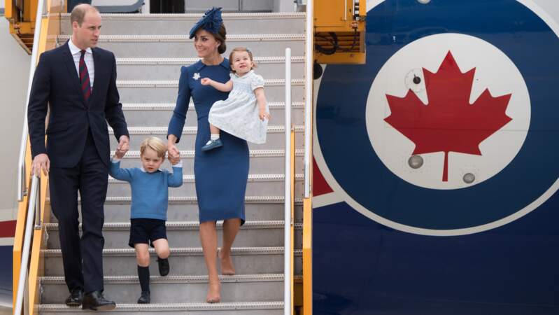 Le duc et la duchesse de Cambridge arrivent tout en chic au Canada