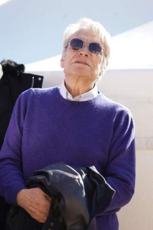 Bernard Tapie au contre-la-montre du Tour de Provence, dans la ville de Saintes-Marie-La- Mer, le 14 février.