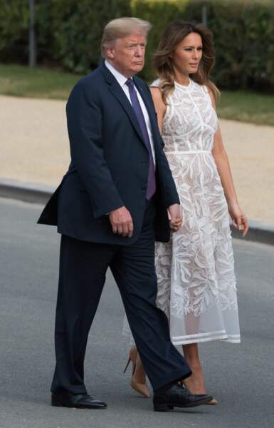 Le couple américain est apparu main dans la main.