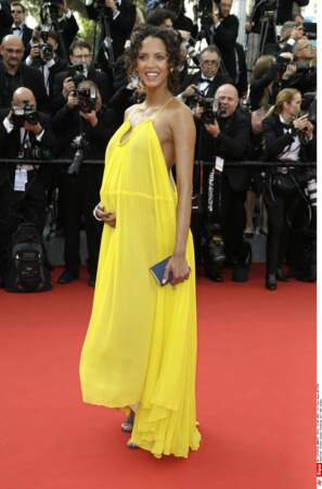Noémie Lenoir enceinte à Cannes.