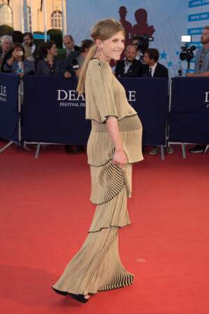 Clémence Poésy vampe le red carpet en Sonia Rykiel lors du Festival du Cinéma Américain de Deauville