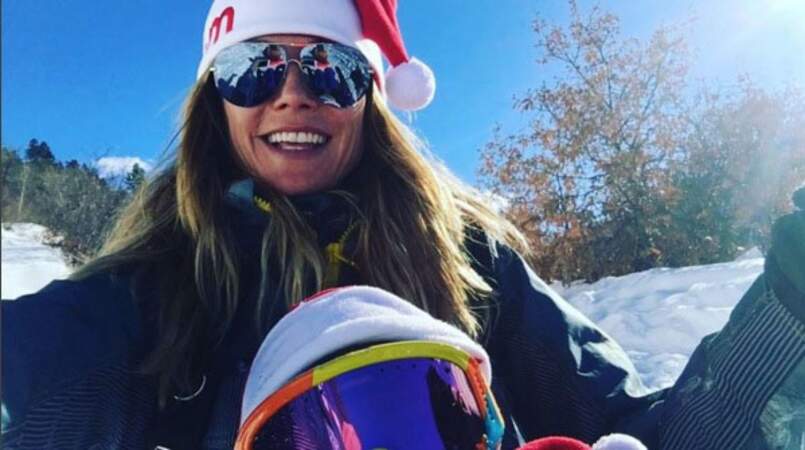 Heidi Klum, rayonnante, s'amuse avec ses quatre enfants, à Aspen.