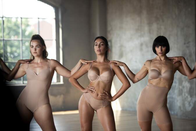 Pour montrer l'étendue des modèles, Georgina Rodriguez pose avec d'autres mannequins
