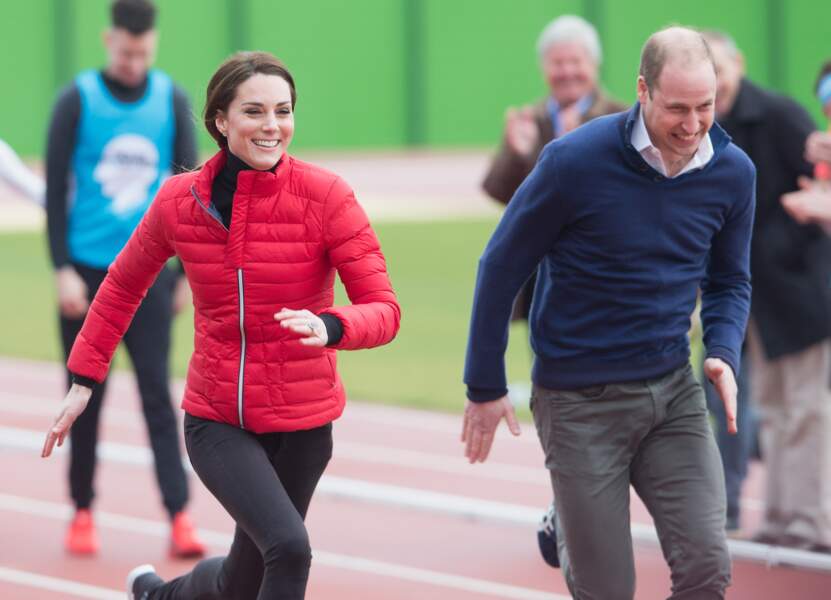 William et Kate participent au "2017 Money London Marathon Training Day" à Londres le 5 février 2017