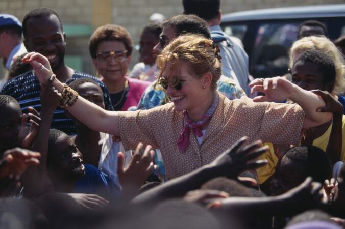 Ambassadrice de l'UNICEF, elle part en mission en Haïti en 1995
