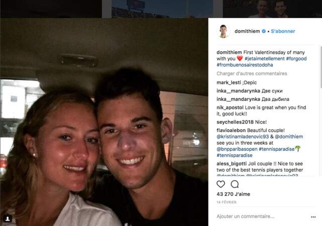 Kristina Mladenovic et Dominic Thiem plus amoureux que jamais 