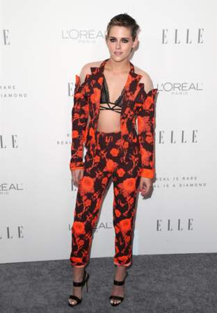 Kristen Stewart, lundi 16 octobre, à la soirée " ELLE Women in Hollywood Awards" à Los Angeles.