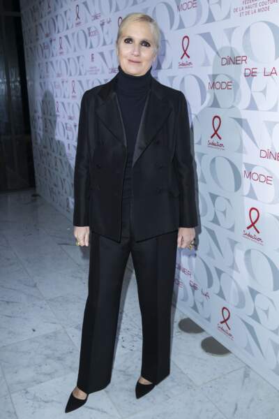 Maria Grazia Chiuri, directrice artistique de Dior, était présente au Dîner de la mode du Sidaction.