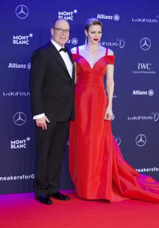 Albert II de Monaco et Charlène de Monaco aux Laureus World Sports Awards 2017