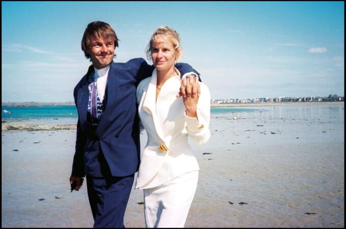 Nicolas Hulot et Isabelle Patissier à Saint Malo en 1993